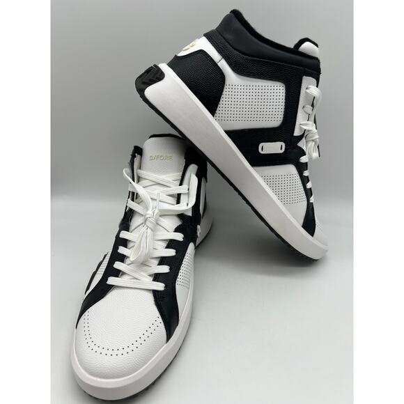 G/Fore G.112 Leather Mid-Top Street Shoe Black/White Men\'s Size 11.5 New main image 9